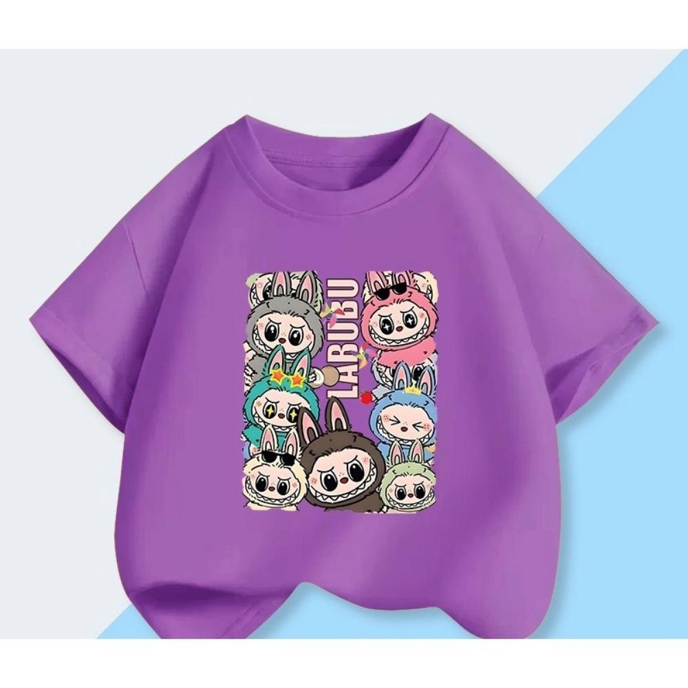 Monster Short-sleeved for Girls Fashionable Summer Clothes Half-sleeved Top