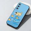 Cute B-Bugcat CapooS Phone Case For Samsung Galaxy A73,A72,A71,A70,A52,A51 Others Soft Black Cover