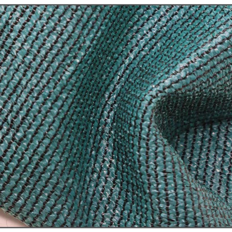 Dark Green Shading Net Thickened and Encrypted Sunscreen Awning Balcony Anti Peeping Nets Garden Fence Blocking Cloth Construction Site Dust Cover