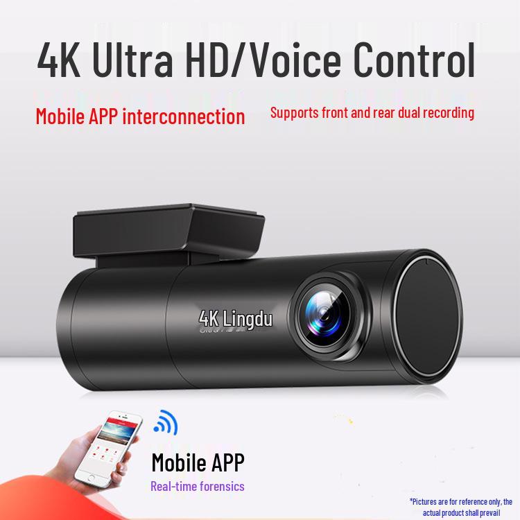 AZDMOE M300S Dash Cam: HD Night Vision, Voice Control, Wireless Install, Mobile App