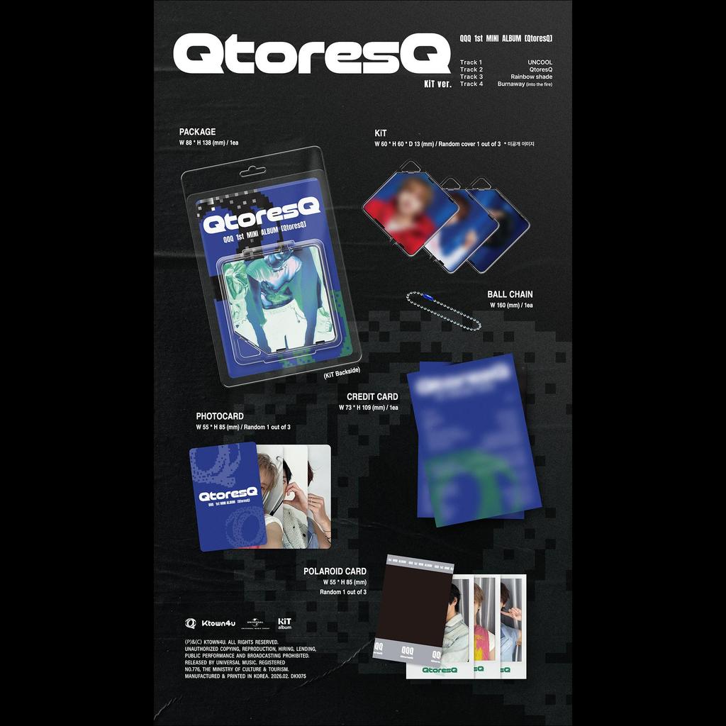 QQQ [QtoresQ] KiT ver. / 1. MINI-ALBUM + Kostenloses Geschenk