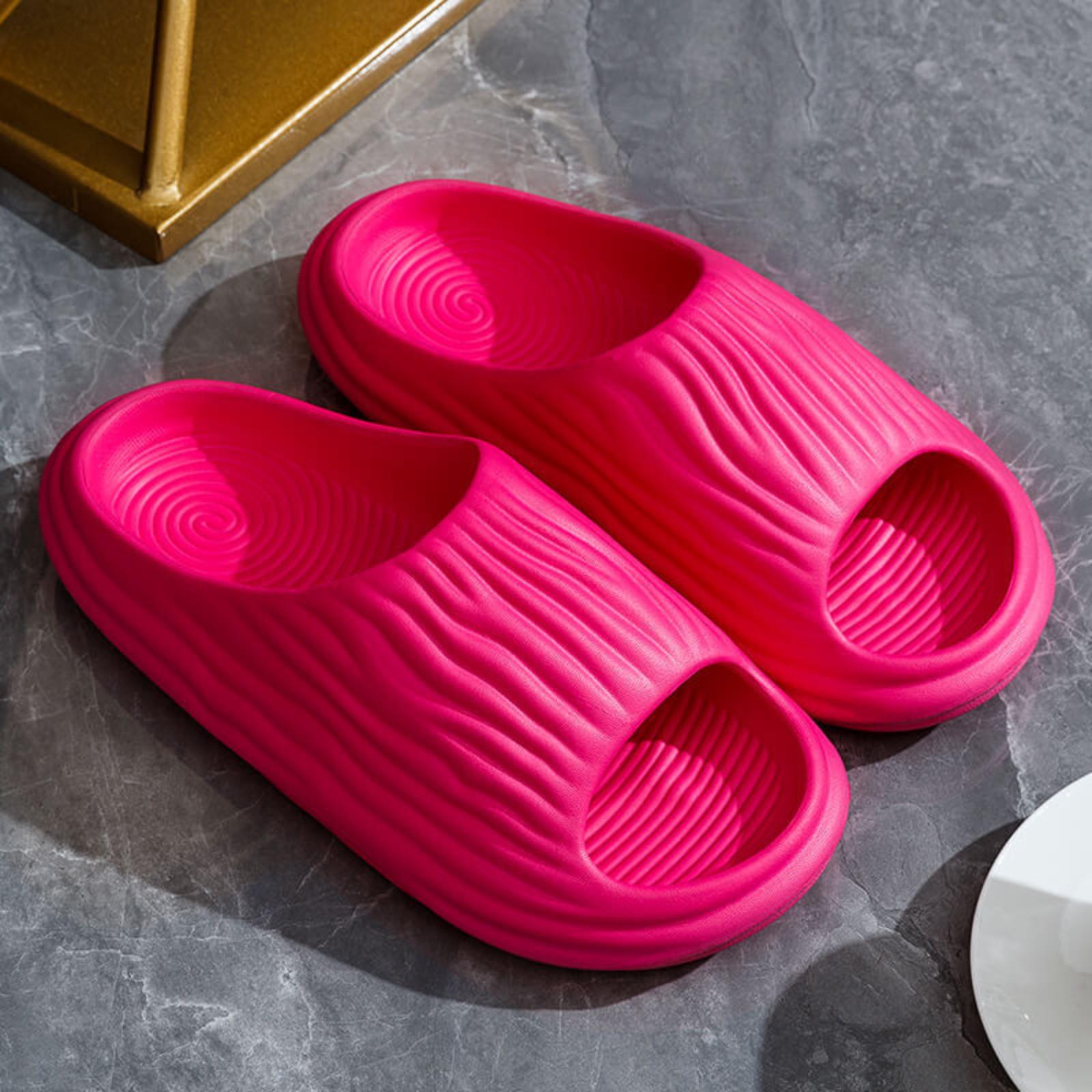 

Летние парные сандалии тапочки ощущение ходьбы легкие ванная комната одно слово тапки для дома домашние EVA нескользящие уличные тапочки 40