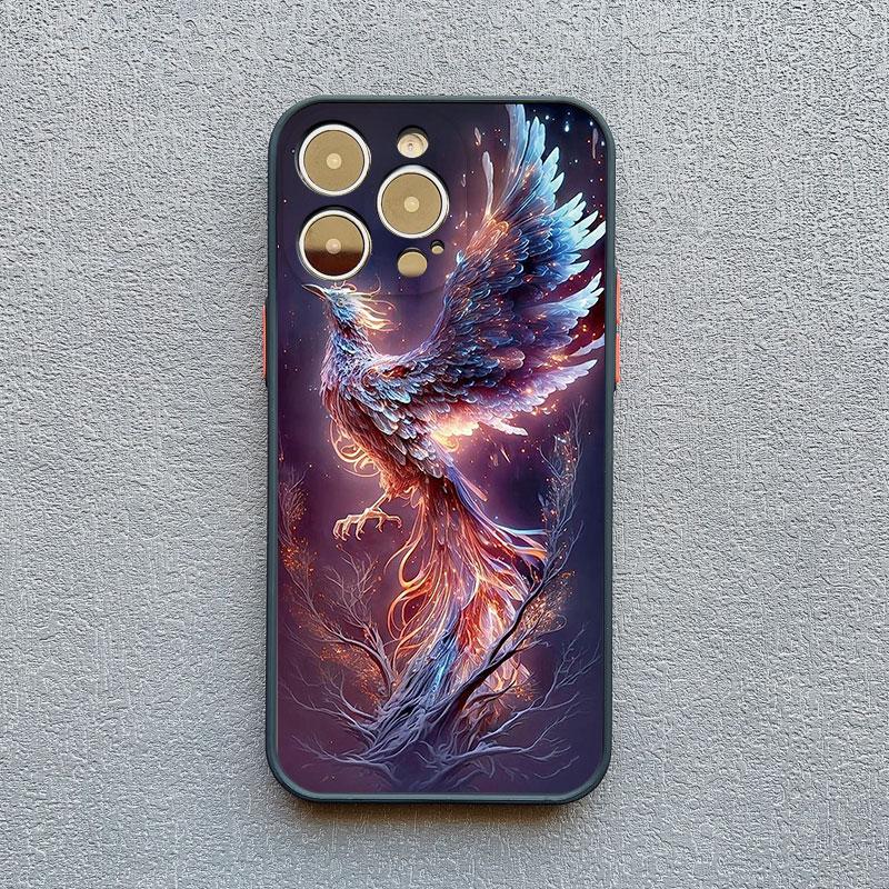 Dragon Totem Phone Case For iPhone 16 13 12 11 15 14 Pro Max 14Plus XS X XR 13 Mini 7 8 Plus SE2 Vintage Dragon Shockproof Cover