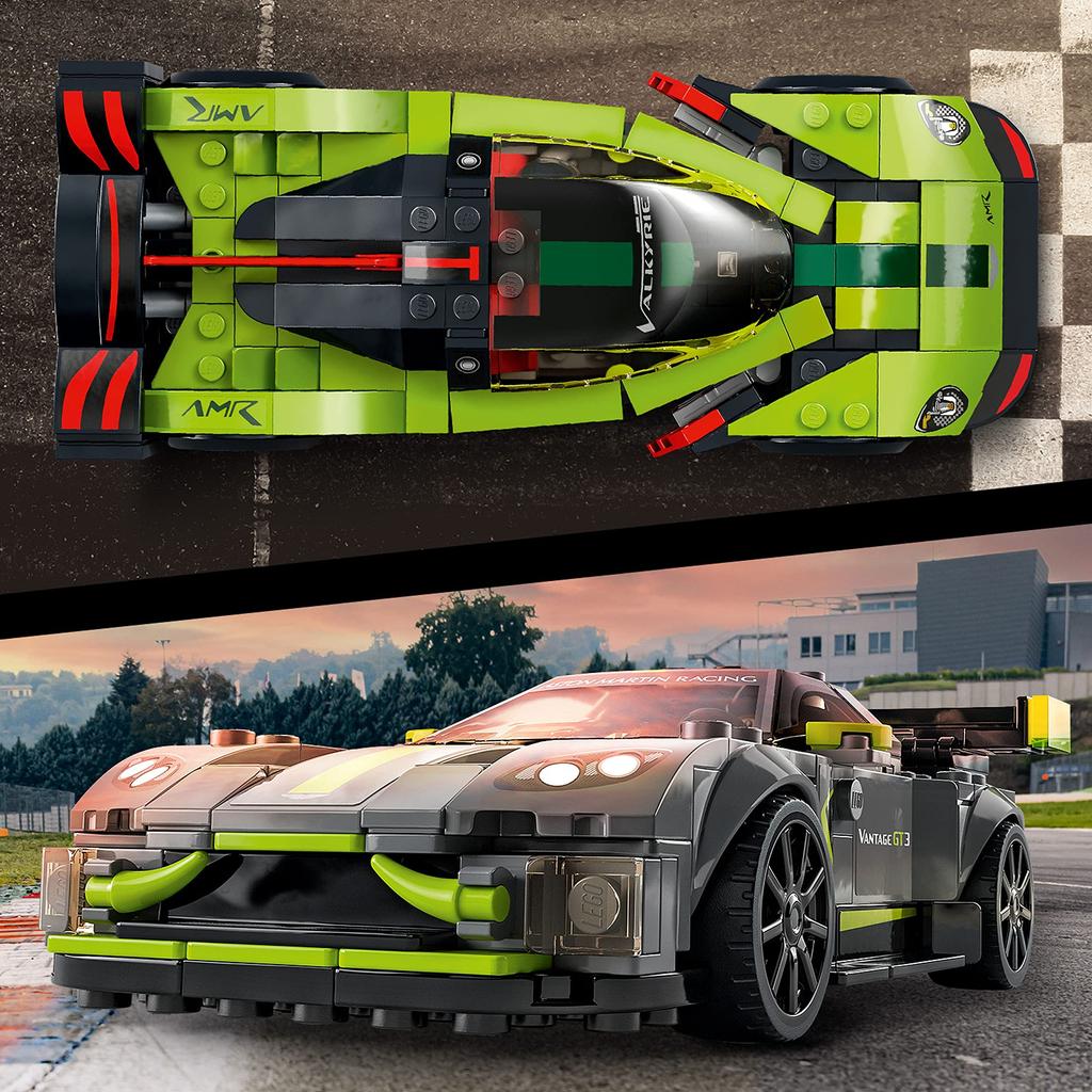 LEGO Speed Champion Aston Martin Valkyrie AMR Pro Aston Martin Vantage GT3 76910 Dárková stavebnice Auto Auto Chlapci 9 let a více &