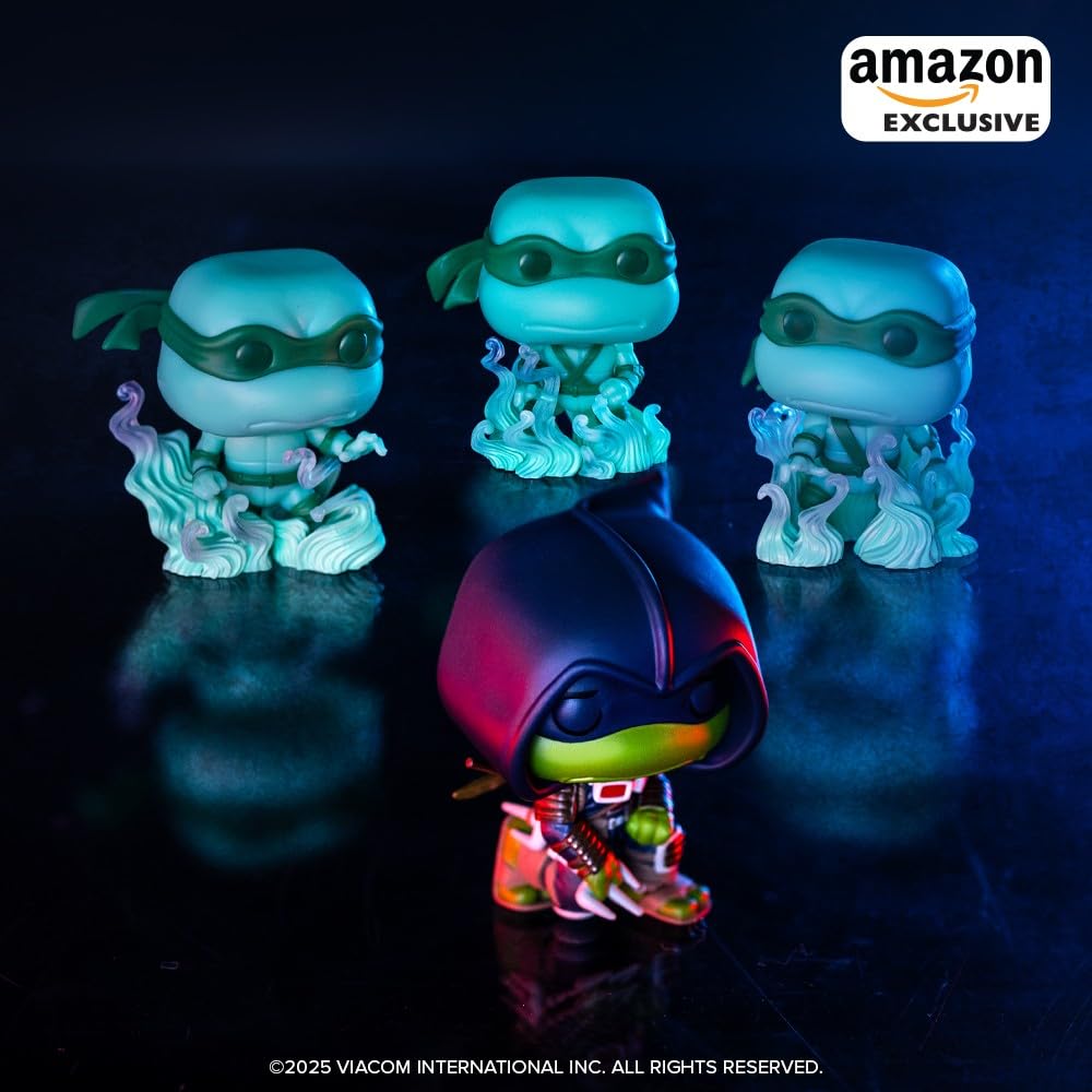 Funko Teenage Mutant Ninja The Last Ronin Amazon Exklusiv Pop! Serietidningar Sköldpaddor - Michelangelo, Raphael, Leonardo, Donatello, 4-pack,