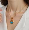 Ocean Style Pendant, Stainless Steel Necklace, Niche Design, Dolphin Shell Pendant, Collarbone Chain