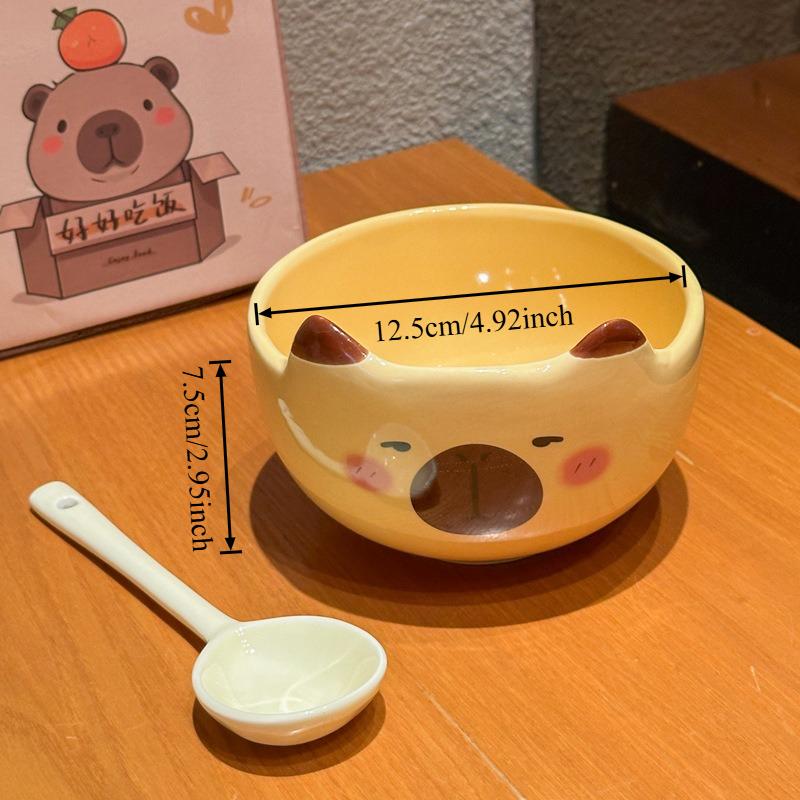 Cute Siam Cat Ceramic Salad Bowl Family Fruit Snack Dinner Bowls Cartoon Tableware Kitchen Utensils Accessories