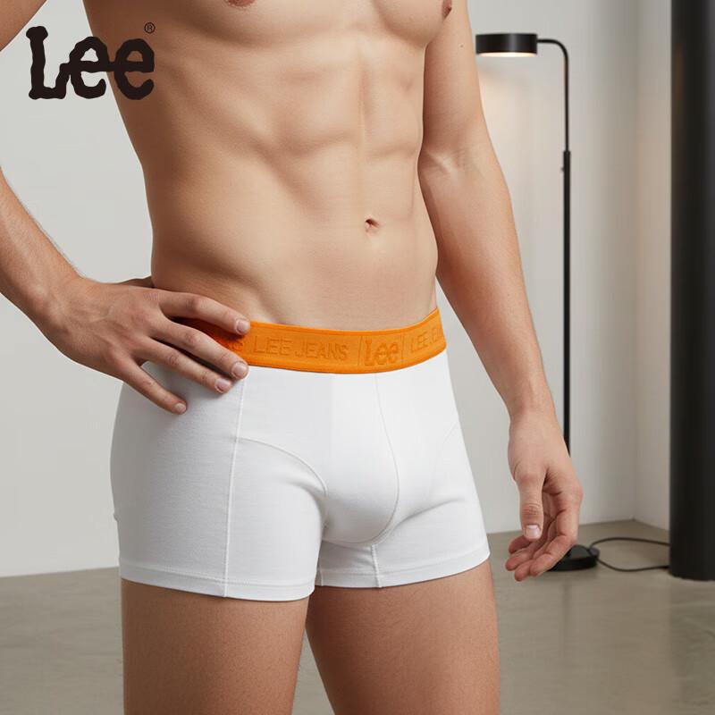 Lee Men's Cotton Underwear 10A Antibacterial Mite-Resistant Large Size Seamless Cotton Boxer Briefs