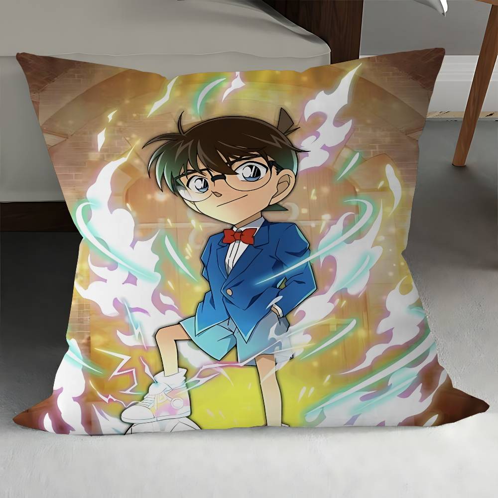 Anime Detective C-Conan Personalized Pillow Cover Kids Bedroom Wild Party Decor Pillowcase Kid Birthday Shower Gift
