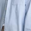 Lee Men's Striped Long-Sleeve Shirt with Embroidered Logo