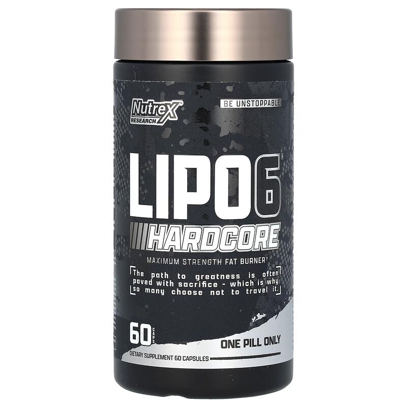 LIPO-6, Hardcore, Maximum Strength, 60 Capsules