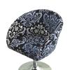 Bar Low Back Stool Chair Cover Printed Elastic Chair Cover Jacquard Wear-Resistant Bedroom Restaurant Hotel Dining Chair Cover
