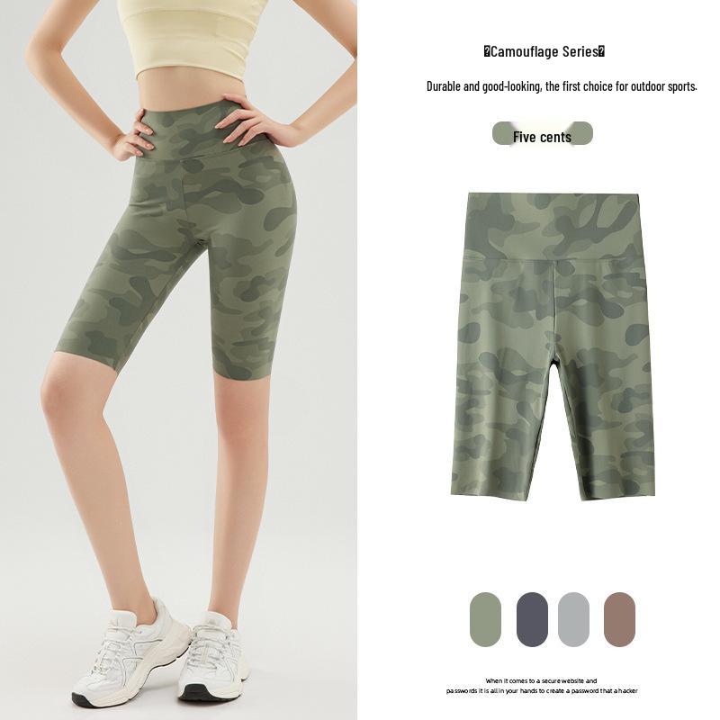 

Women s Camouflage Tummy Control Cycling Shorts - Lightweight, Anti-Exposure, Summer Base Layer Shorts 2XL [70-80 kg]