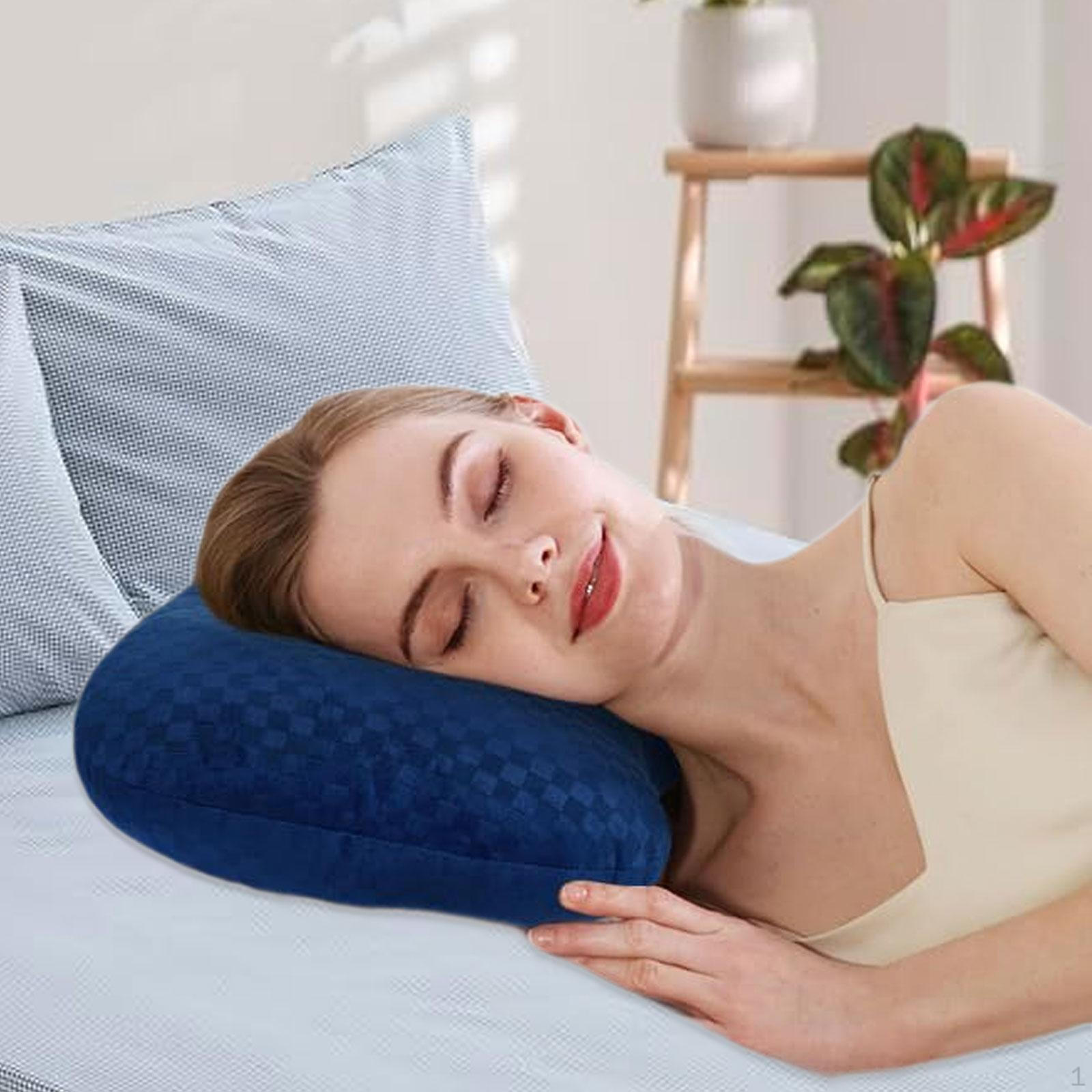 

Ear Piercing Comfortable Washable Neck Support Guard Protector Relaxation Pillow Темно-синій