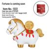 2026 Zodiac Horse Figurine: Get Rich New Year Ornament for Home or Office Display