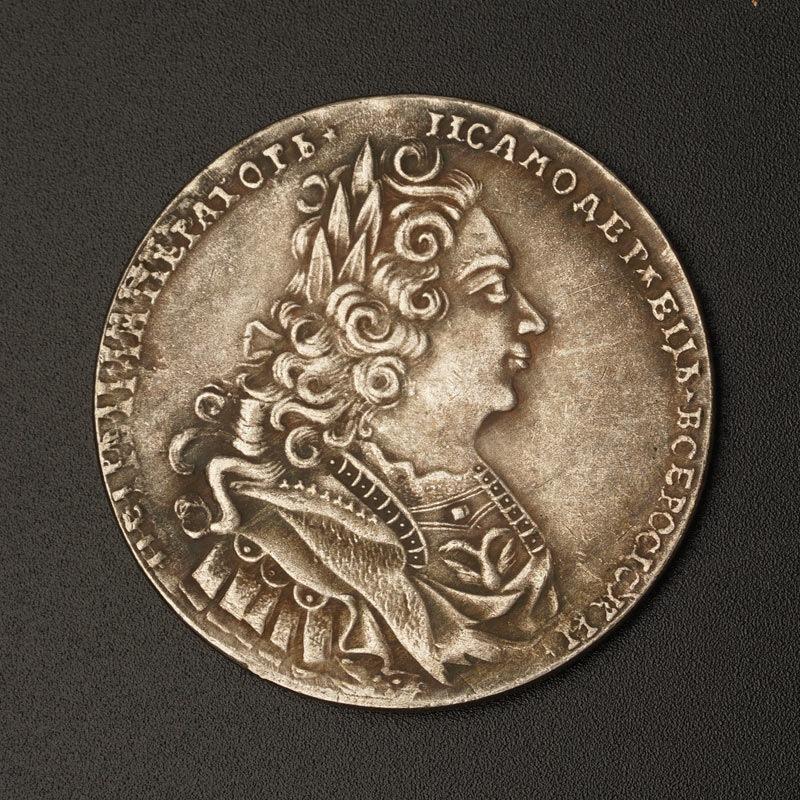 Russian 1727, Peter II, retro European style, home desktop ornaments, small gifts, copper coins, antique creative coins