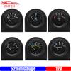 Vehicle Meter 12V Automobile Car Gauge 2" 52mm Water Temp Oil Temp Oil Press Fuel Voltage Oil Pressure Meter PSI Black Shell