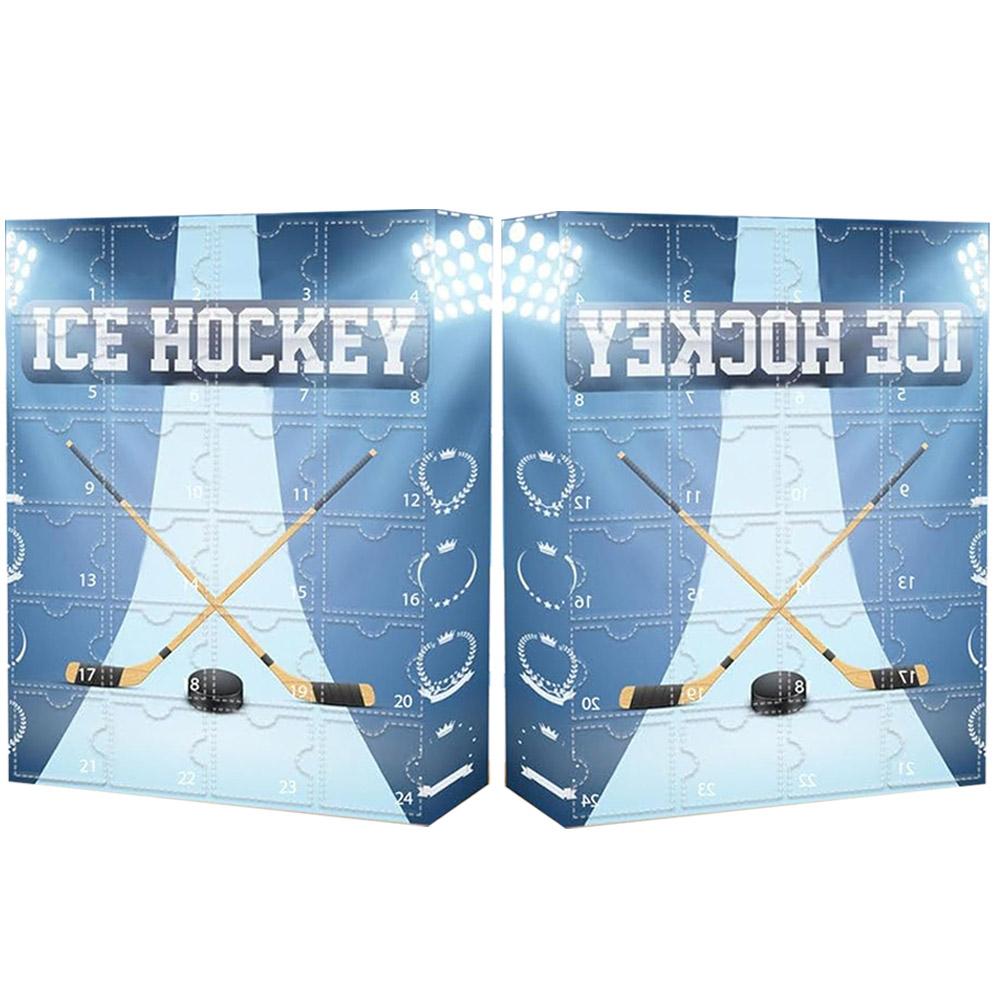 Der mit 24 kleinen Türchen Weihnachtsgeschenk 24-Tage-Countdown Hockey Miniatur Andenken Adventskalender für Weihnachten Kindergeschenk