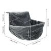 hanging bed radiator bed removable hammock pet beds with metal frame luxury warm fleece basket for cats accessories
