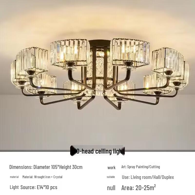 NuFeng Modern Minimalist Light Luxury Crystal Chandelier