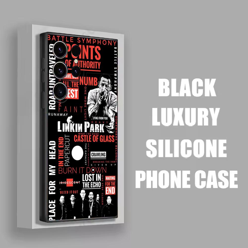 

The Emptiness Machine L-LinkinS Park Phone Case For Samsung S25,S24,S21,S22,S23,S30,Ultra,S20,Plus,Fe,Lite,Black Soft Shell Samsung S24