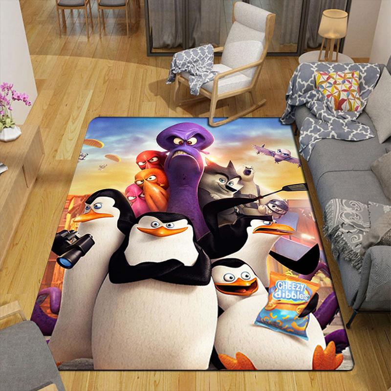 Brave penguin Rug Floor Mat for Living Room or Bedroom Soft and Comfortable Carpet a Gift for Birthday and Holiday.ZFF0913433