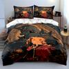 Anime Character and Armor Design Bedding Set Bedding Set (1 Duvet Cover, 2 Pillowcases, Duvet Not Included)