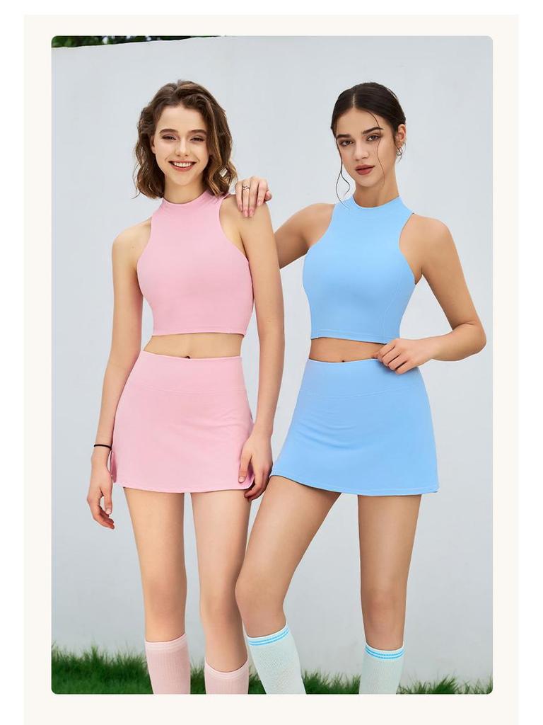 European-American Summer Quick-Dry Sports Yoga Bra - Nude Sleeveless Vest