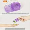 7-Piece Daily Pill Case with Clear Lids, AM/PM 7-Day Medicine Organizer, Compact Portable Pill Box for Travel
