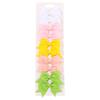 10PCS/Set 2.4Inches Solid Hair Bows With Hair Clips For Girls Headwear New Handmade Bowknot Barrettes Cute Kids Hair Accessories