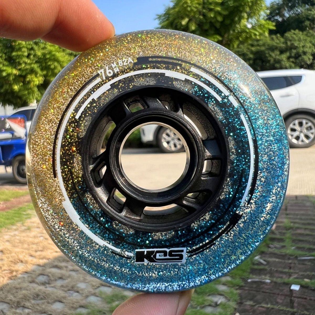 Ruidongle Custom Logo High Rebound Racing Grade Professional Inline Skating Wheels High-Grade PU Track Skating