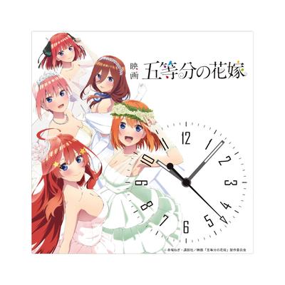 Toei The Quintessential Quintuplets Acrylic Aluminum Clock, Wedding, Acrylic,
