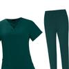 Elastic Waist Scrub Set for and Jogging, Featuring Soft Breathable Design Medical