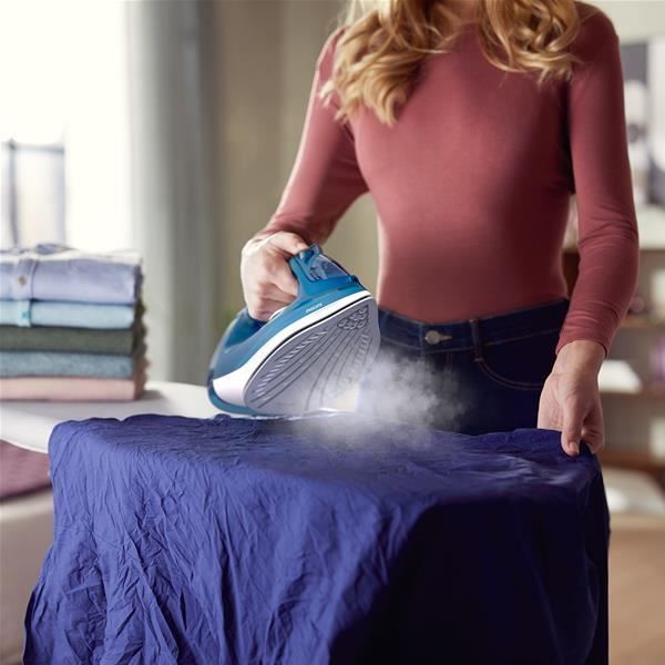 Iron - PHILIPS - DST3040/70 - Steam with Built-in Anti-calc System - 40gr/min Continuous Steam - 2400W - Blue