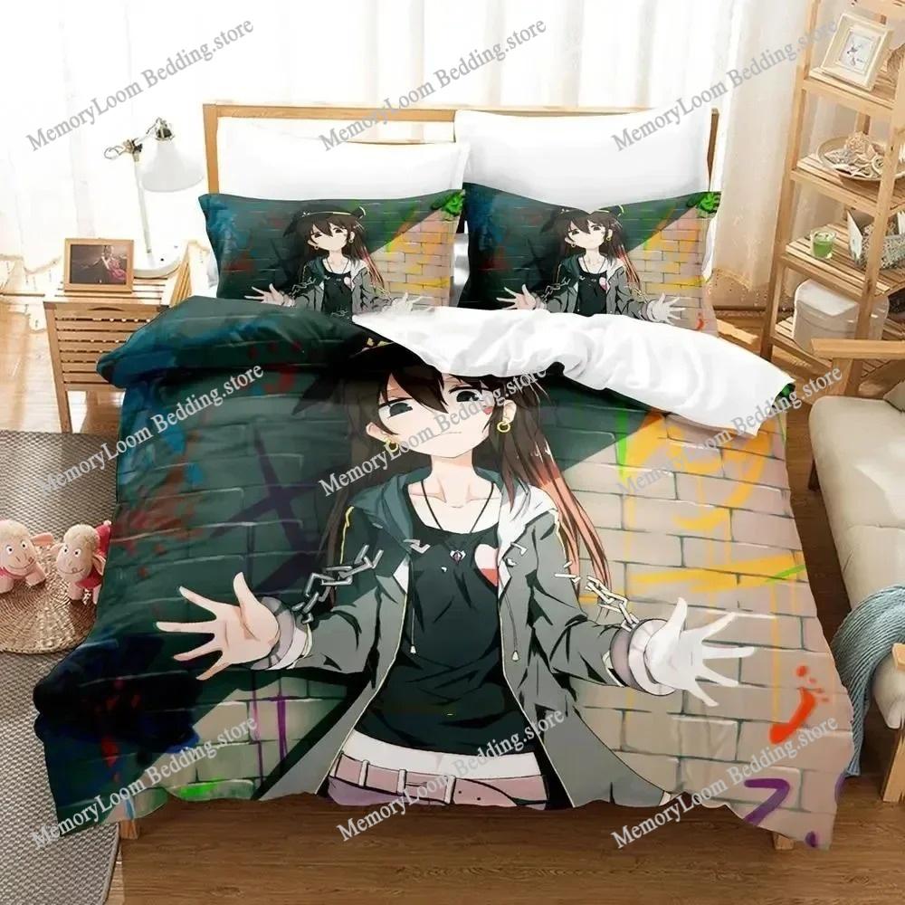 Anime Character Cute Pixiv Fantasia T Bedding Set Full/Queen/King Size Duvet Cover Pillowcase Kids Adult Soft Home Textile Set