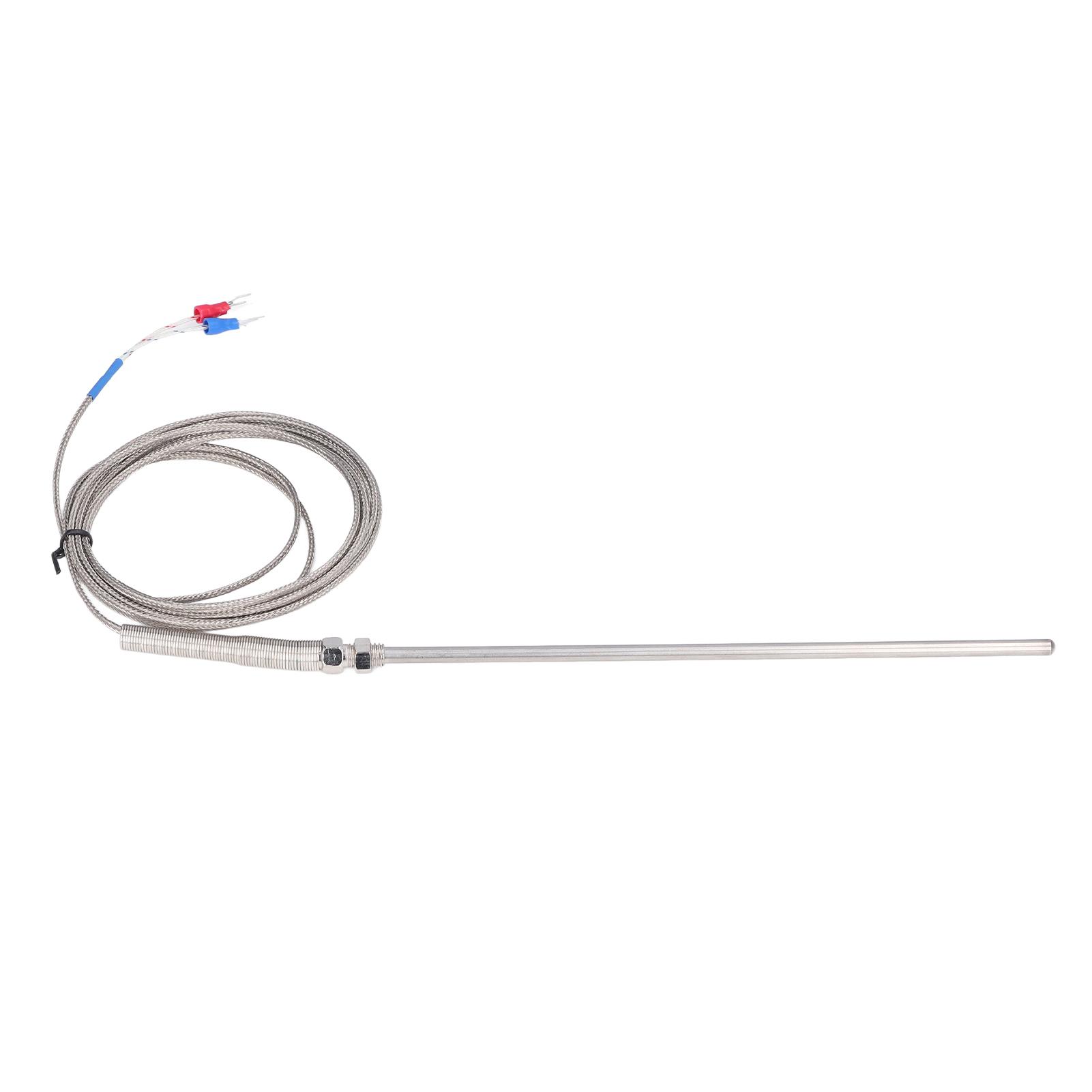 

K Type Thermocouple Stainless Steel Thermocouples Probe for Temperature Measurement 200mm 3 Meters