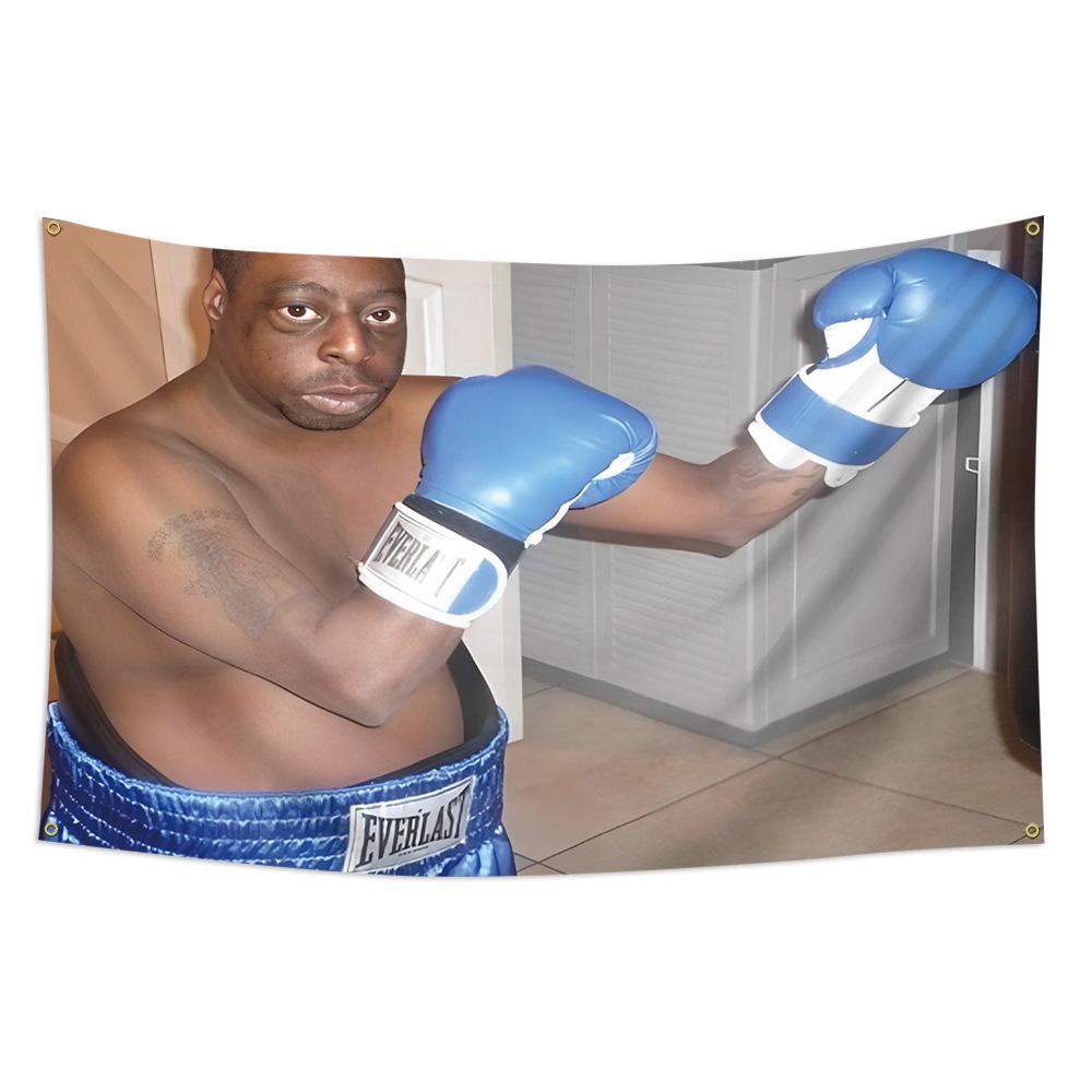 Non-Toxic Boxing Green Lester Flag Banner Funny Tapestry Wall Hanging Aesthetic Room Decor Party Gift