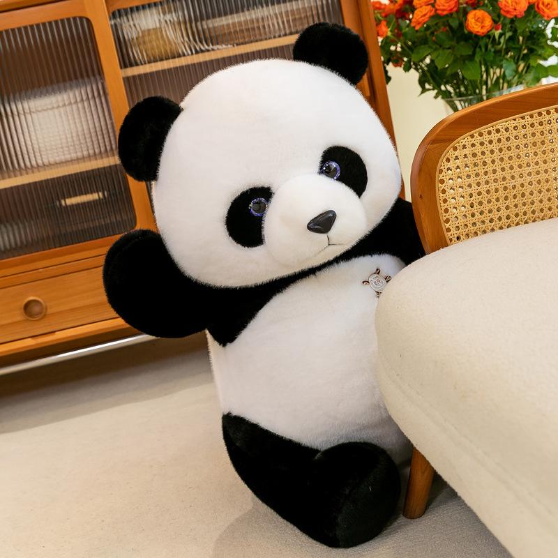 Cute Fatty Panda Plush Toy Zoo Souvenir Children Sleeping Doll Home Furnishing Dolls