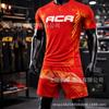 Mens Athletic Wrestling T-Shirt Shorts Set Sportswear Training Gym Casual Wear