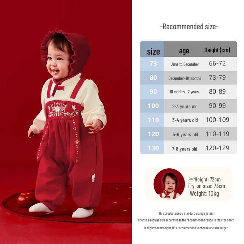 JELLYBABY Chinese Style Antibacterial Padded Romper