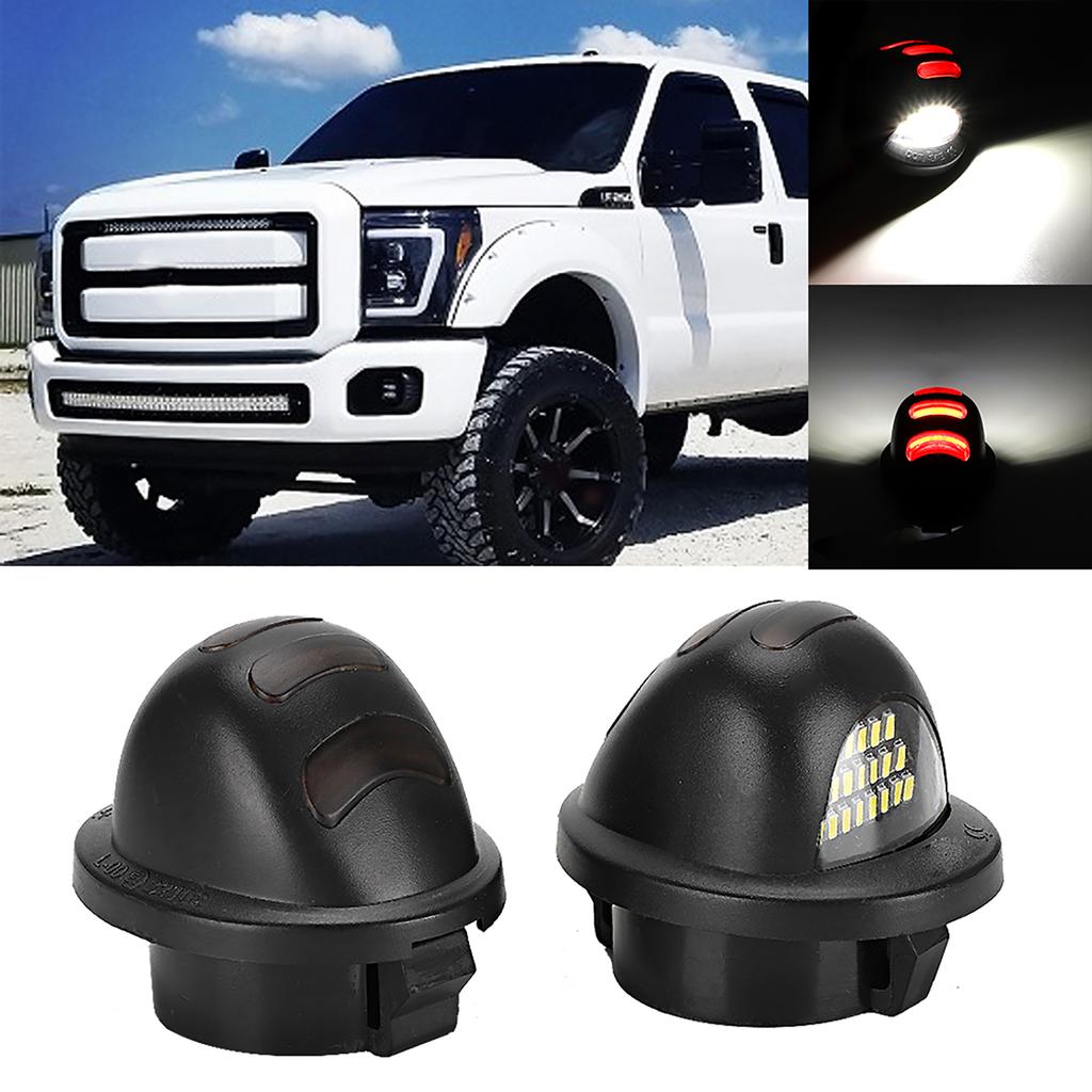 2 st LED registreringsskyltsljus Passar för Ford Super Duty F‑250 F350 F‑450 F‑550 1999‑2016 F150 F150Raptor