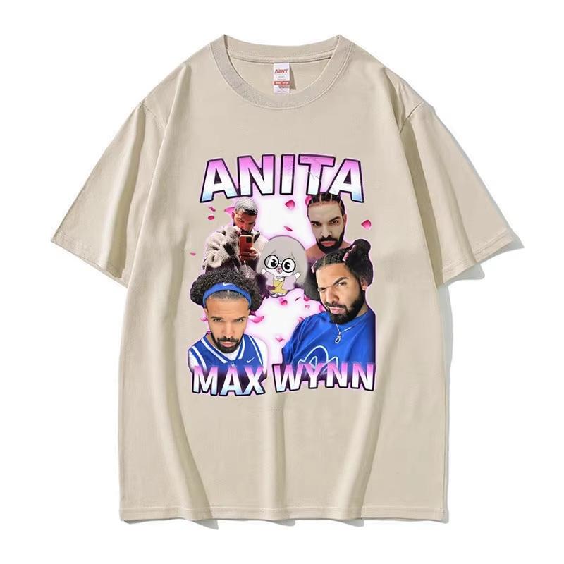 Anita Max Wynn Drake Funny Meme Graphic Tshirts Unisex Womens Vintage Hip Hop Style Tshirt 100 Cotton Short Sleeve T Shirt Tops