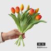 7pcs/Bouquet New Silicone Tulip Artificial Flower 40cm Real Touch Fake Plant B For Wedding Decoration Home Garen Acceeeories
