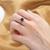 2026 New Niche Simple Love Ring Women's High-end Color Zircon Ring Heart-shaped Wedding Ring Niche Jewelry