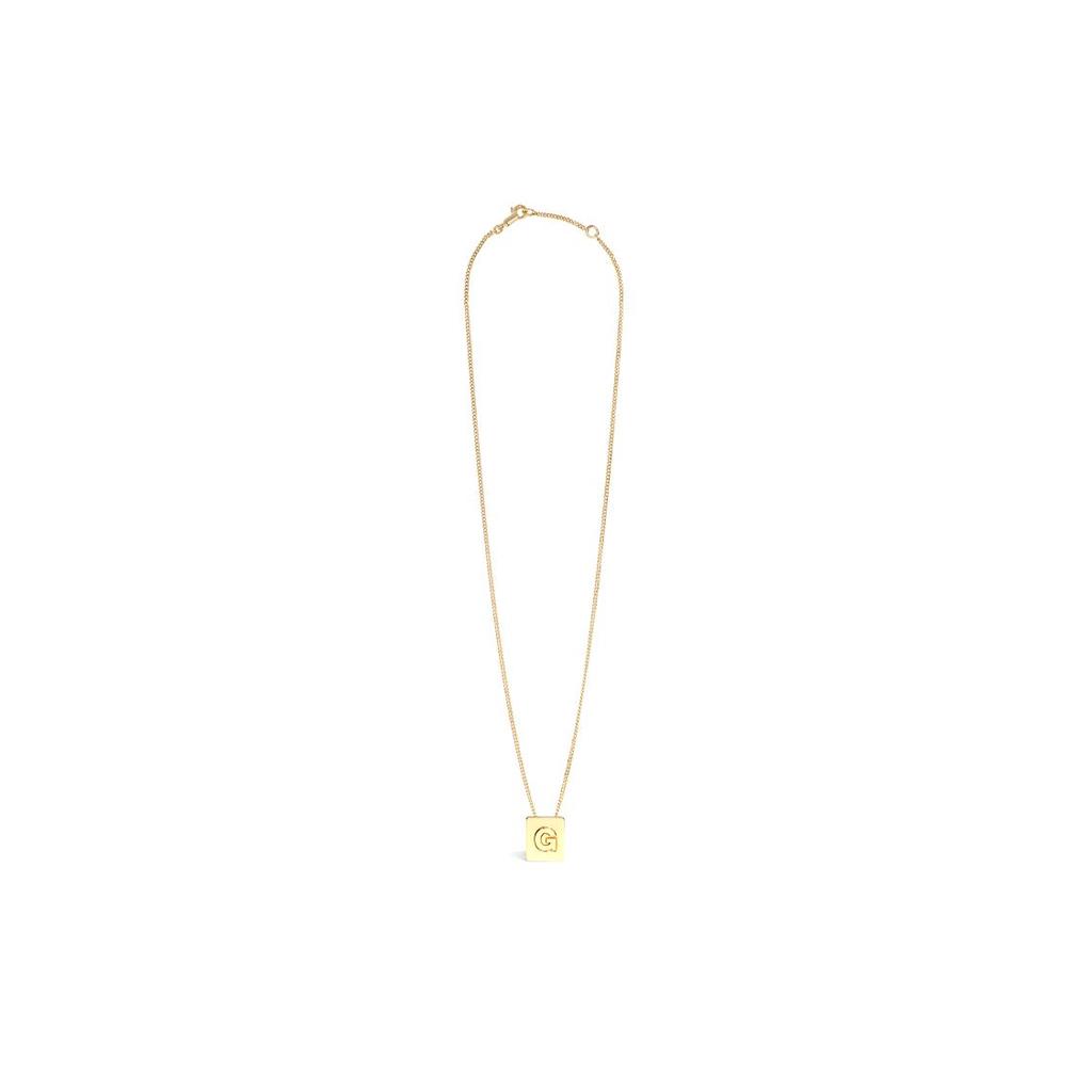Celine Letter G Brass Necklace Unisex necklace 46N0G6BRA-35OR