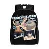 Demon Slayer Backpacks Kimetsu No Yaiba Nezuko Awakened Demon Daypack  Mochila Office Work Retro Washable Rucksack