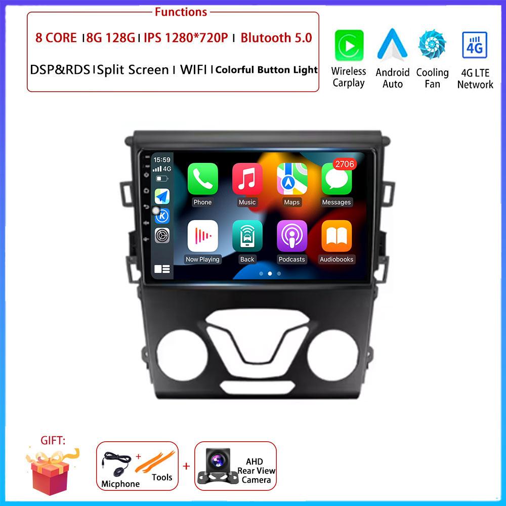 Android Carplay Auto For Ford Mondeo 5 Fusion 2012 2013 2014 2015 2016 - 2019 Car Radio Navigation GPS Multimedia Video Player