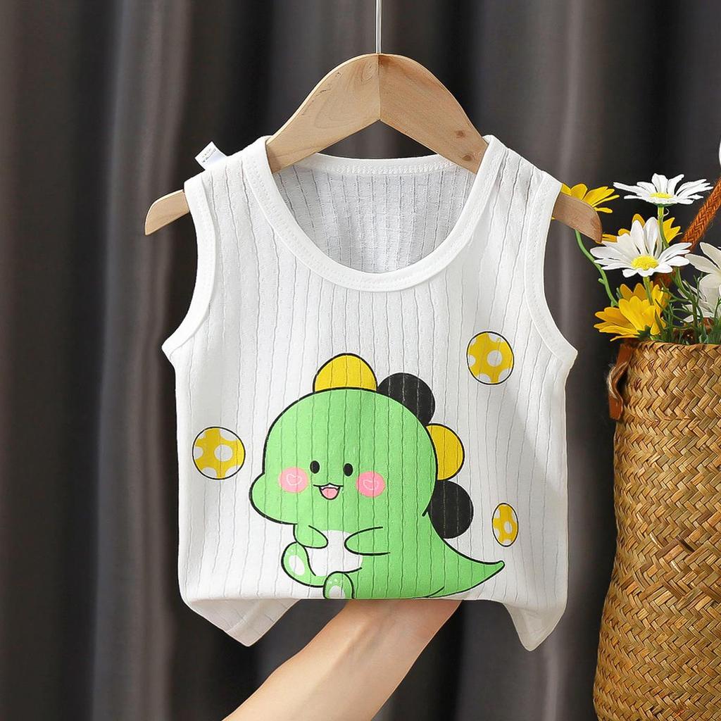 Breathable Cotton Sleeveless Baby Vest for Boys & Girls – Summer Belly Protection