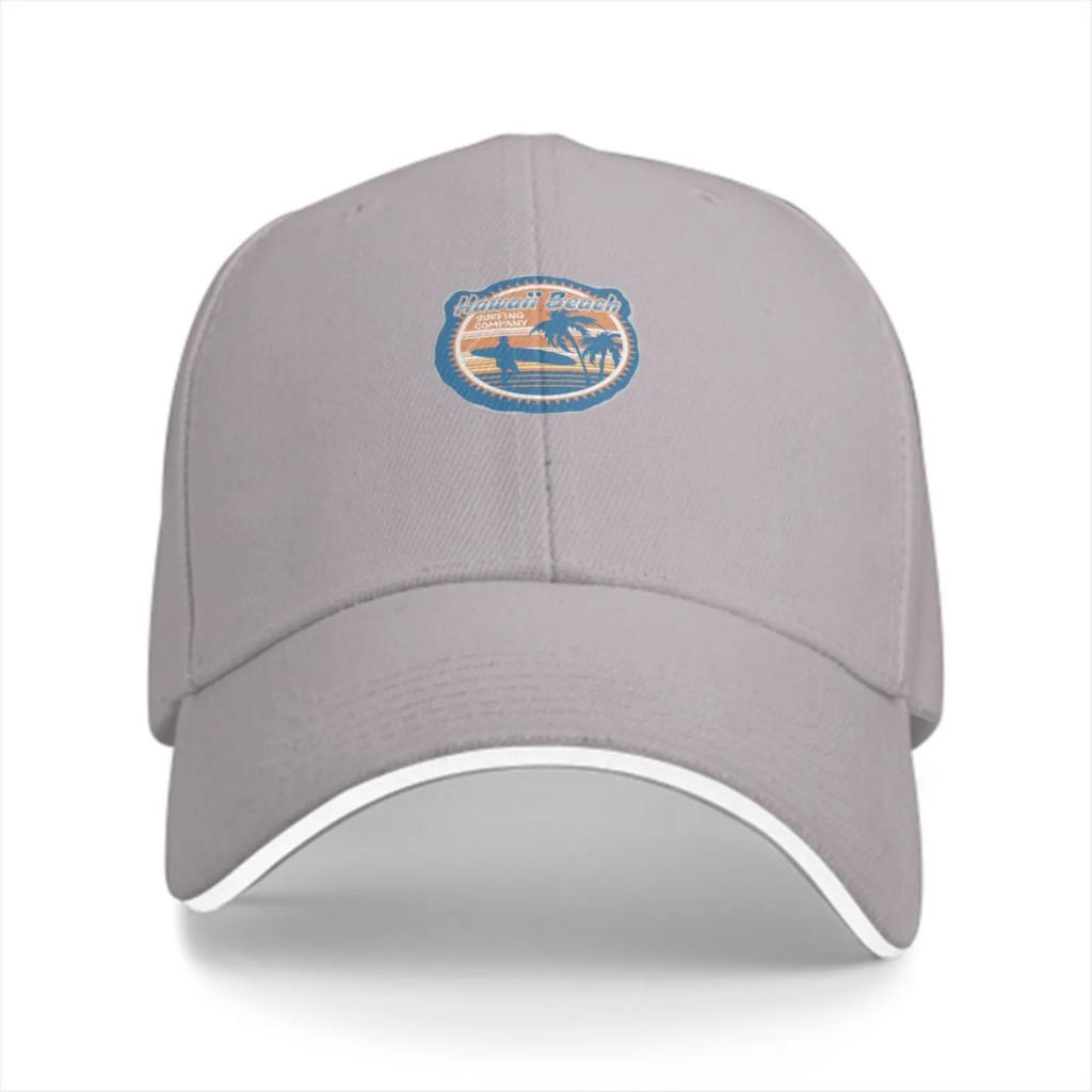 Surf Beach Palm Trees Graphic Baseball Cap Polyester Adjustable Casual Hat Unisex