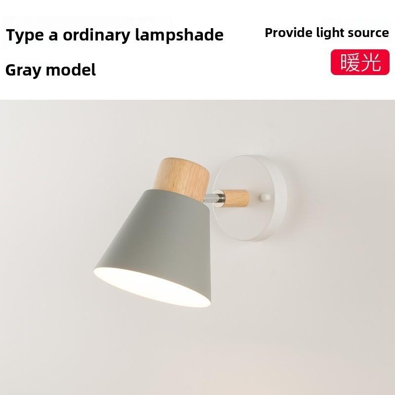 Modern Nordic Iron Wall Lamp With Led Warm Light For Bedroom And Living Room Decor